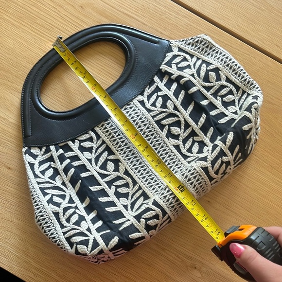 Talbots Round Handle Canvas Purse - Picture 9 of 10